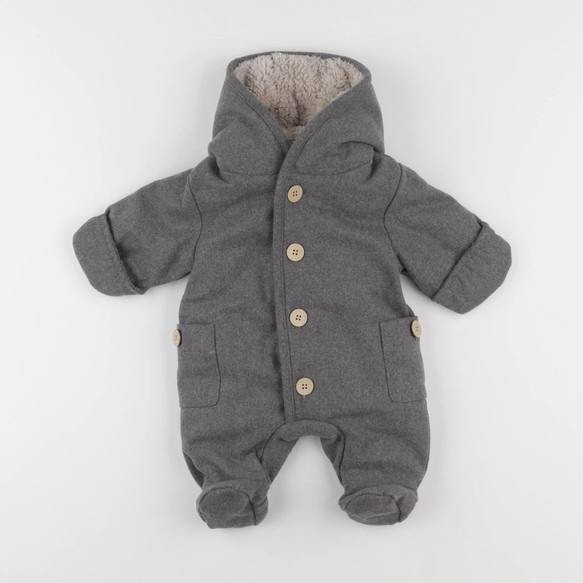 La Redoute - combi-pilote gris - 1 mois