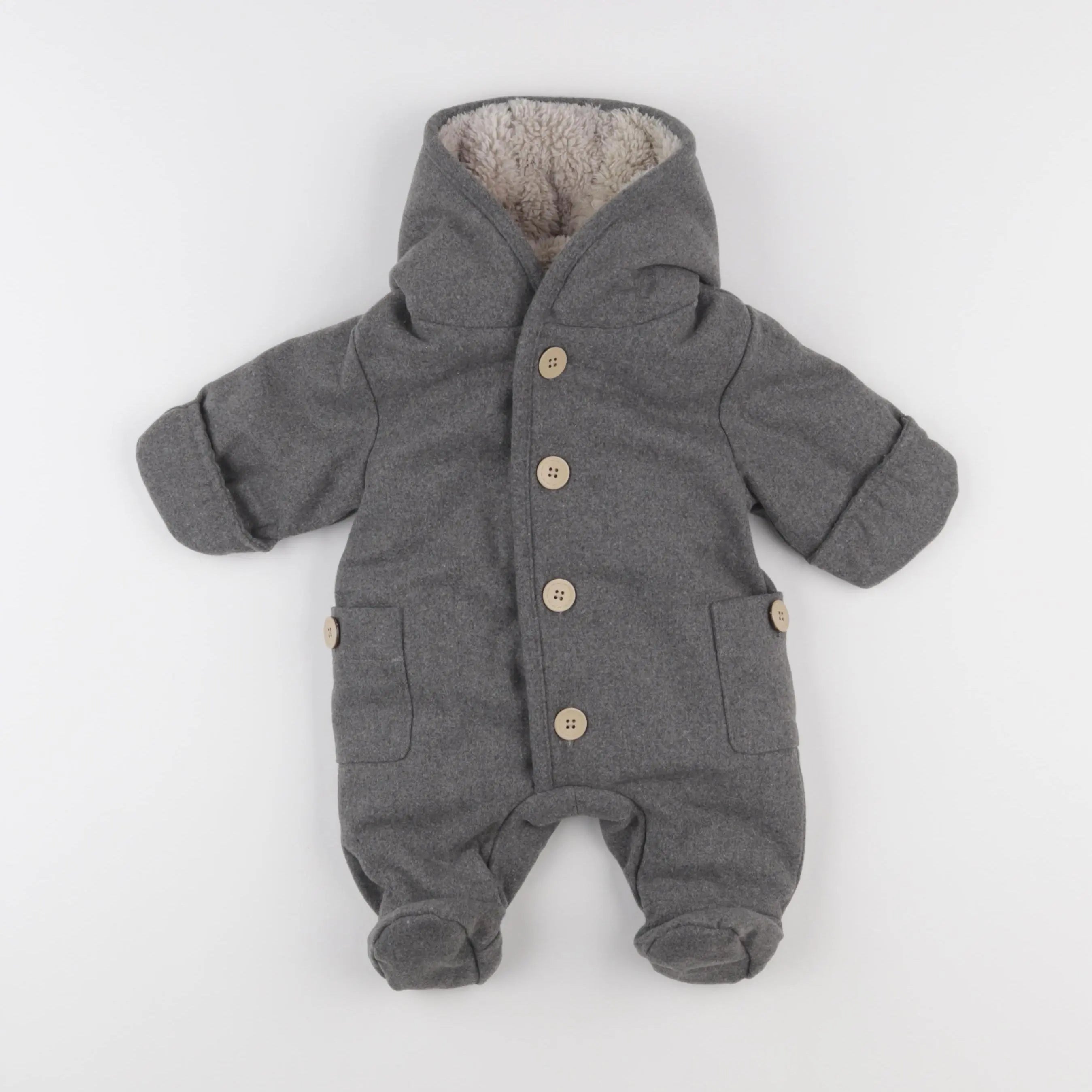 La Redoute - combi-pilote gris - 1 mois