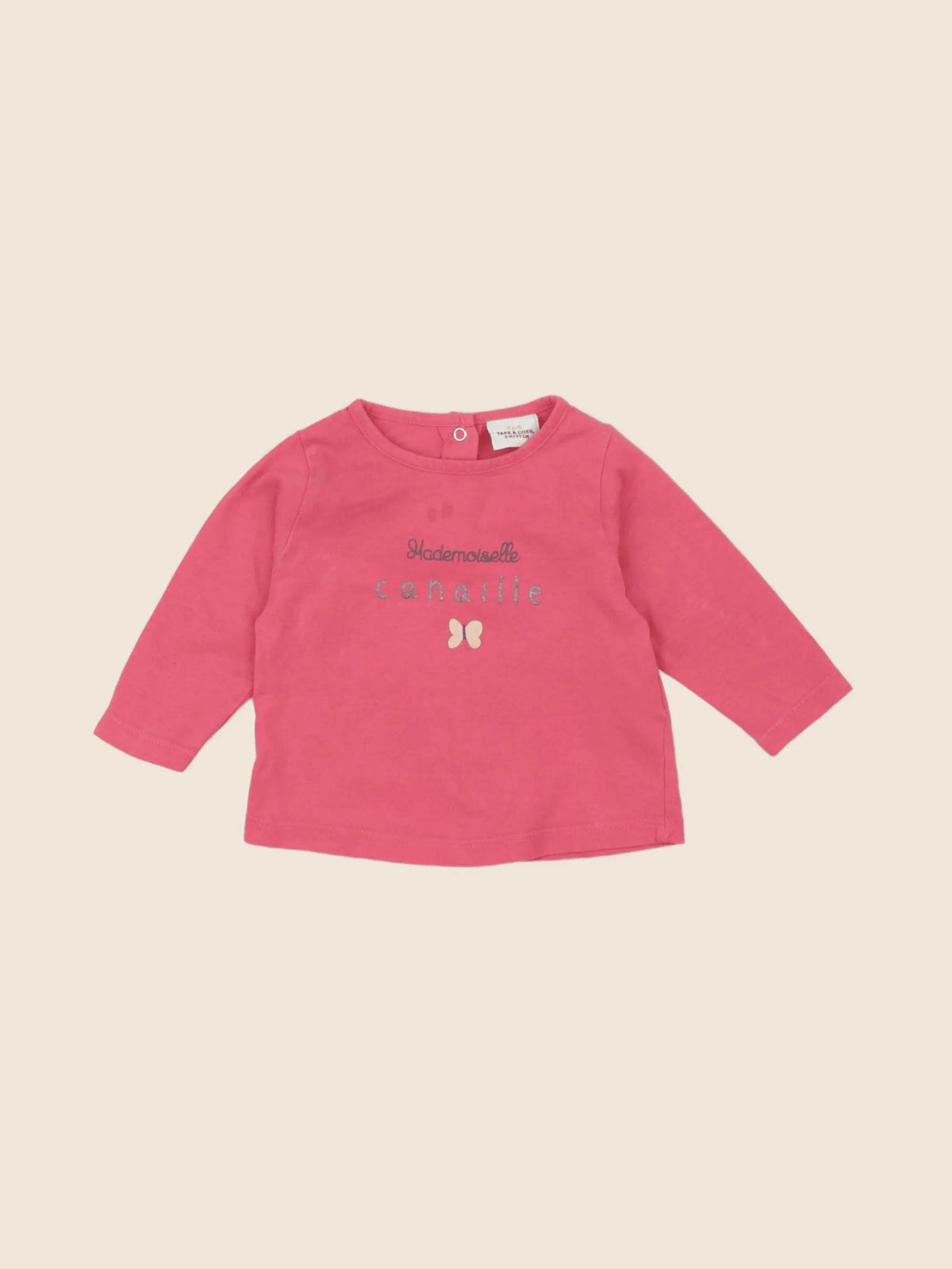 Tape à l'oeil - tee-shirt rose - 3 mois