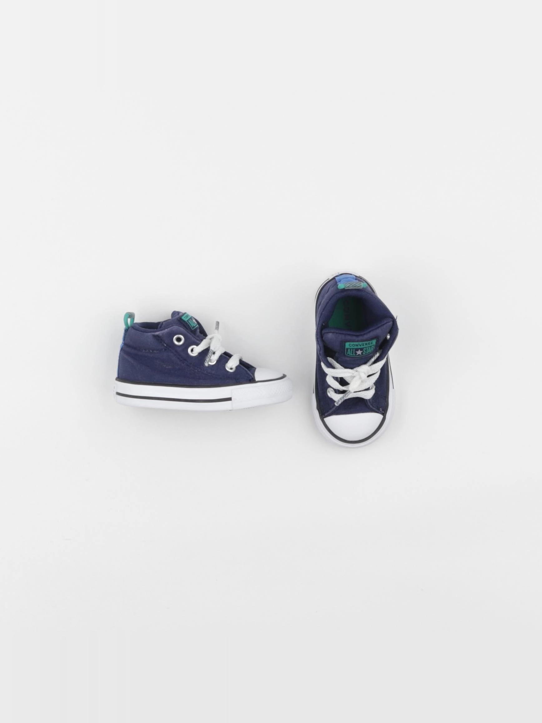 Converse - tennis à scratch/ lacets bleu - pointure 20