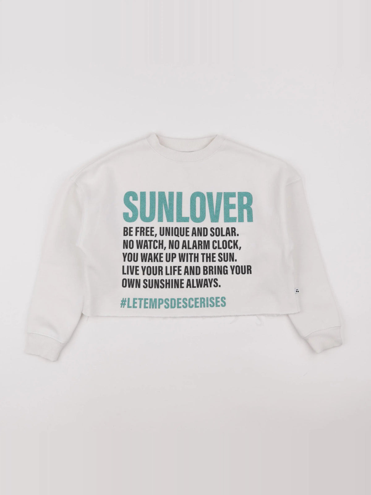 Le temps des cerises  - sweat blanc - 8 ans