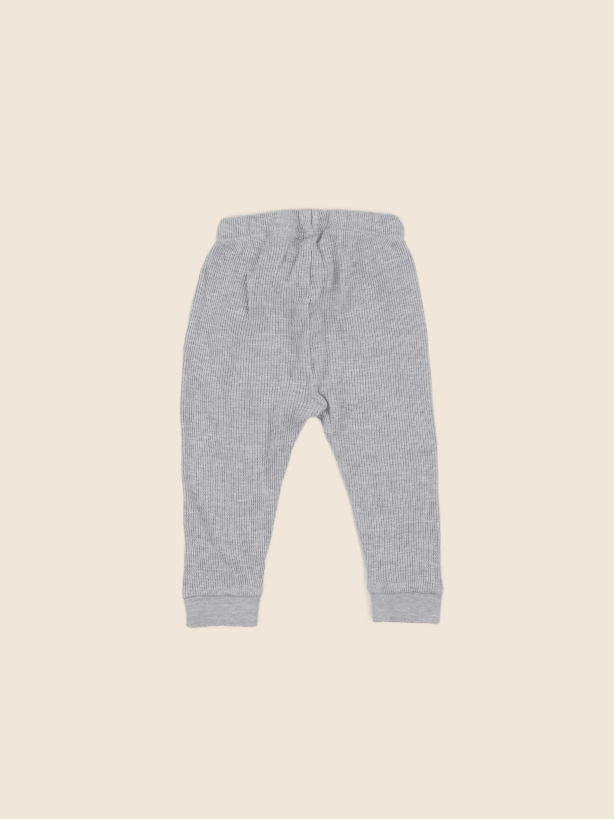 H&M - pantalon gris - 9/12 mois