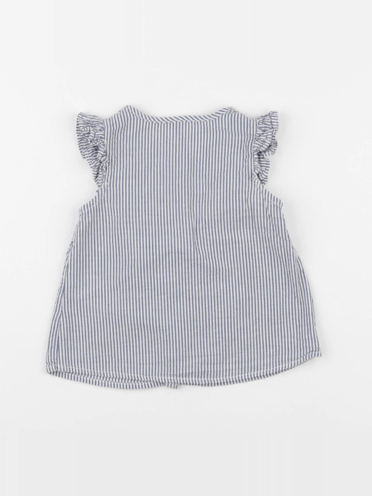 H&M - blouse bleu - 12/18 mois