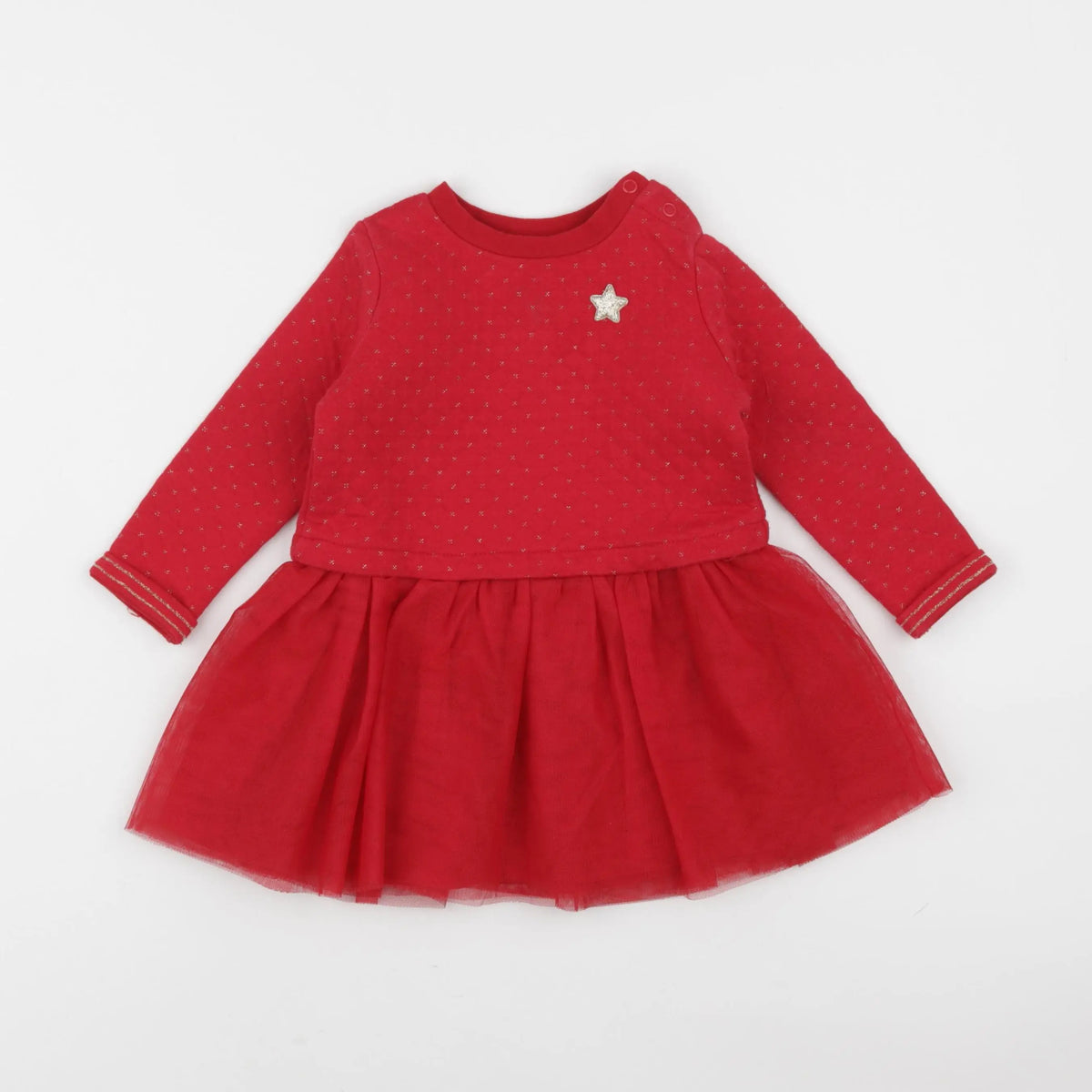 Vertbaudet - robe rouge - 2 ans