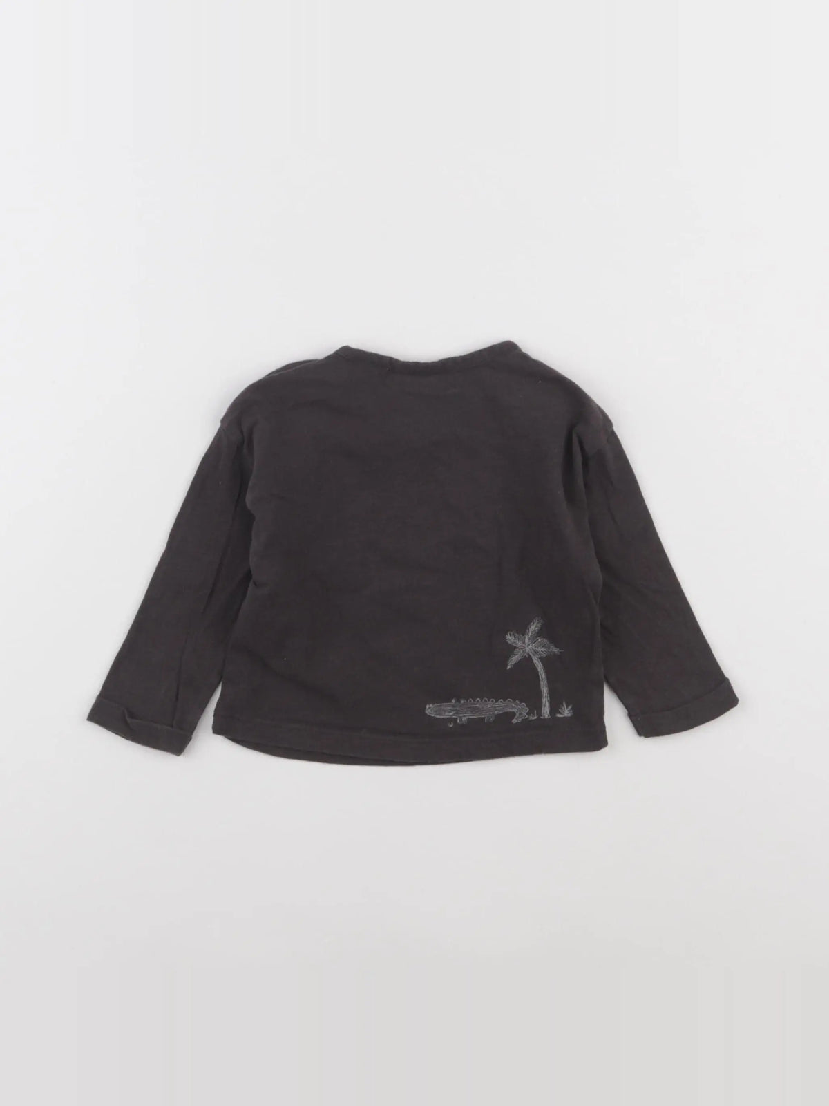 Zara - tee-shirt gris - 3/6 mois