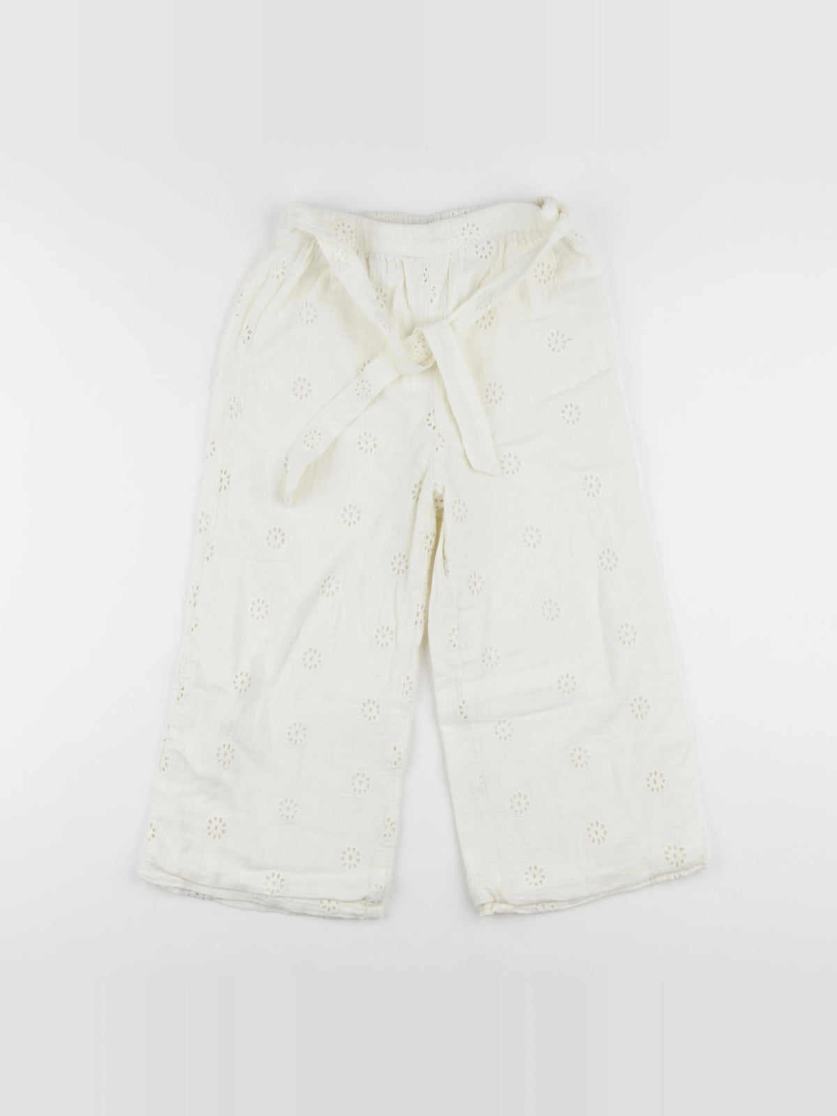 Vertbaudet - pantalon blanc - 9 ans