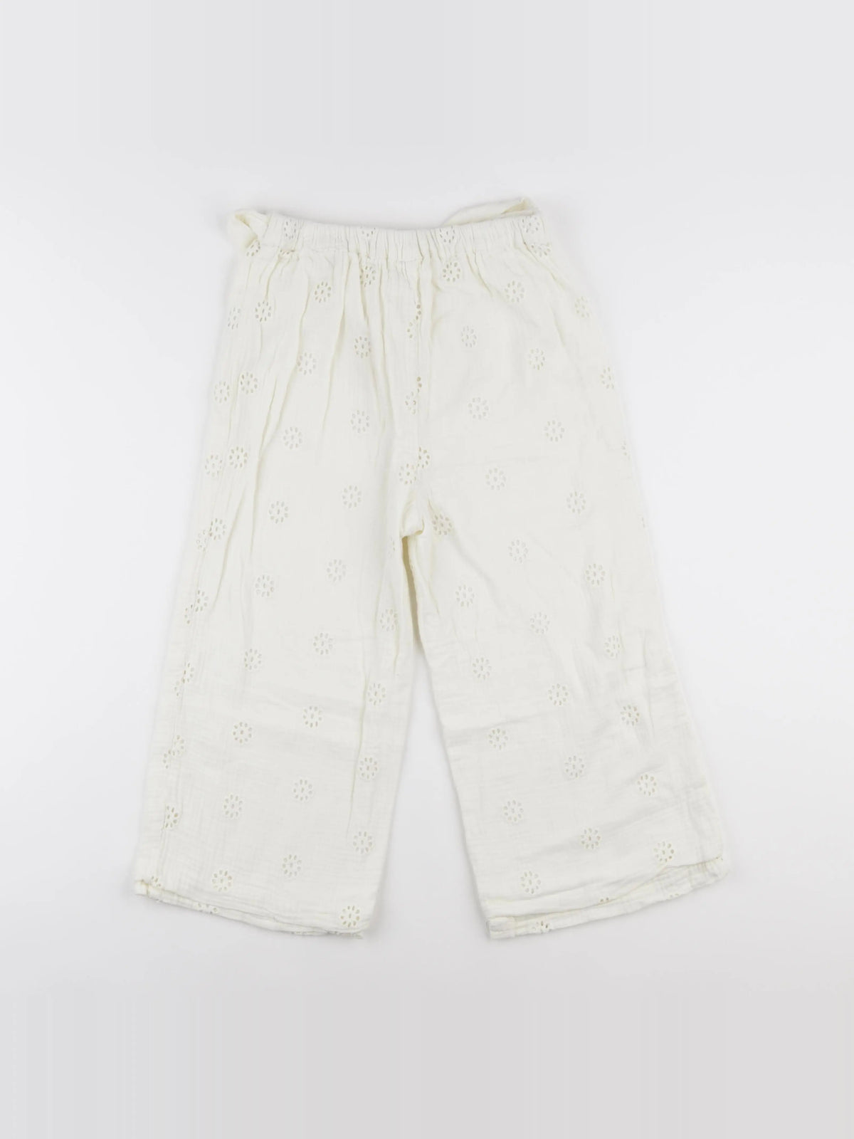 Vertbaudet - pantalon blanc - 9 ans