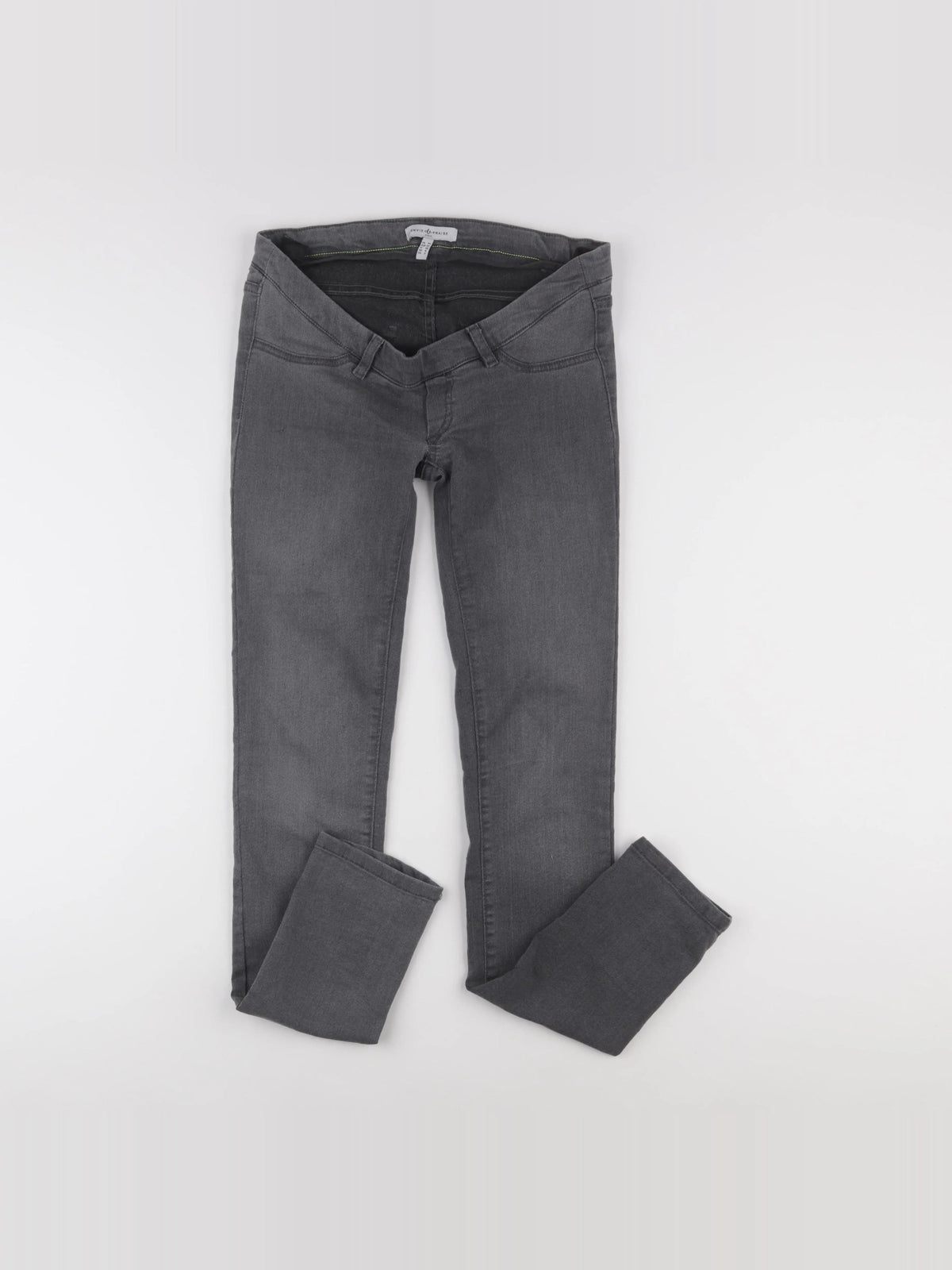Envie de fraise - jean grossesse gris - 34