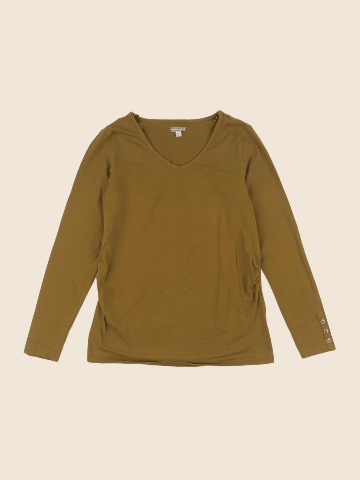 Vertbaudet - tee-shirt grossesse marron - 34 à 36