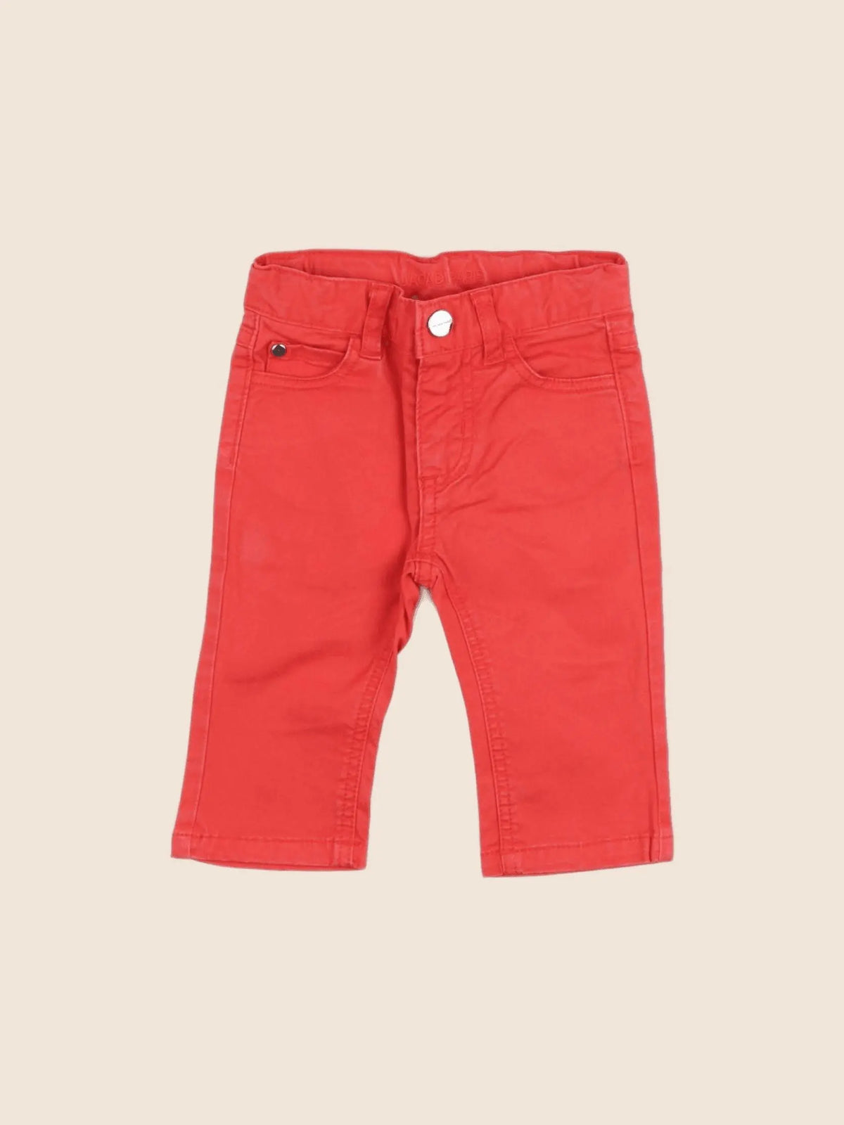 Jacadi - jean rouge - 6 mois