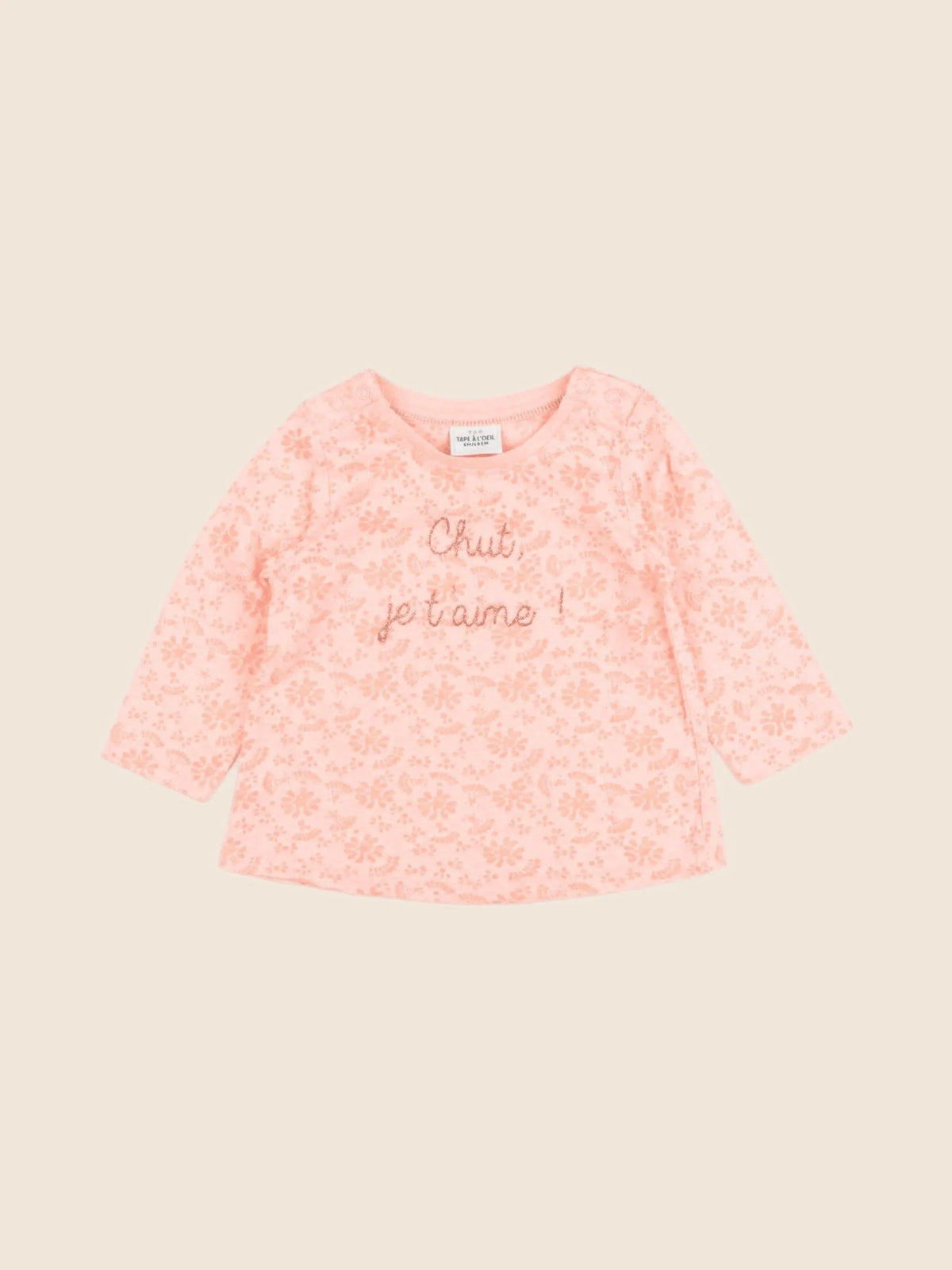 Tape à l'oeil - tee-shirt rose fluo - 6 mois