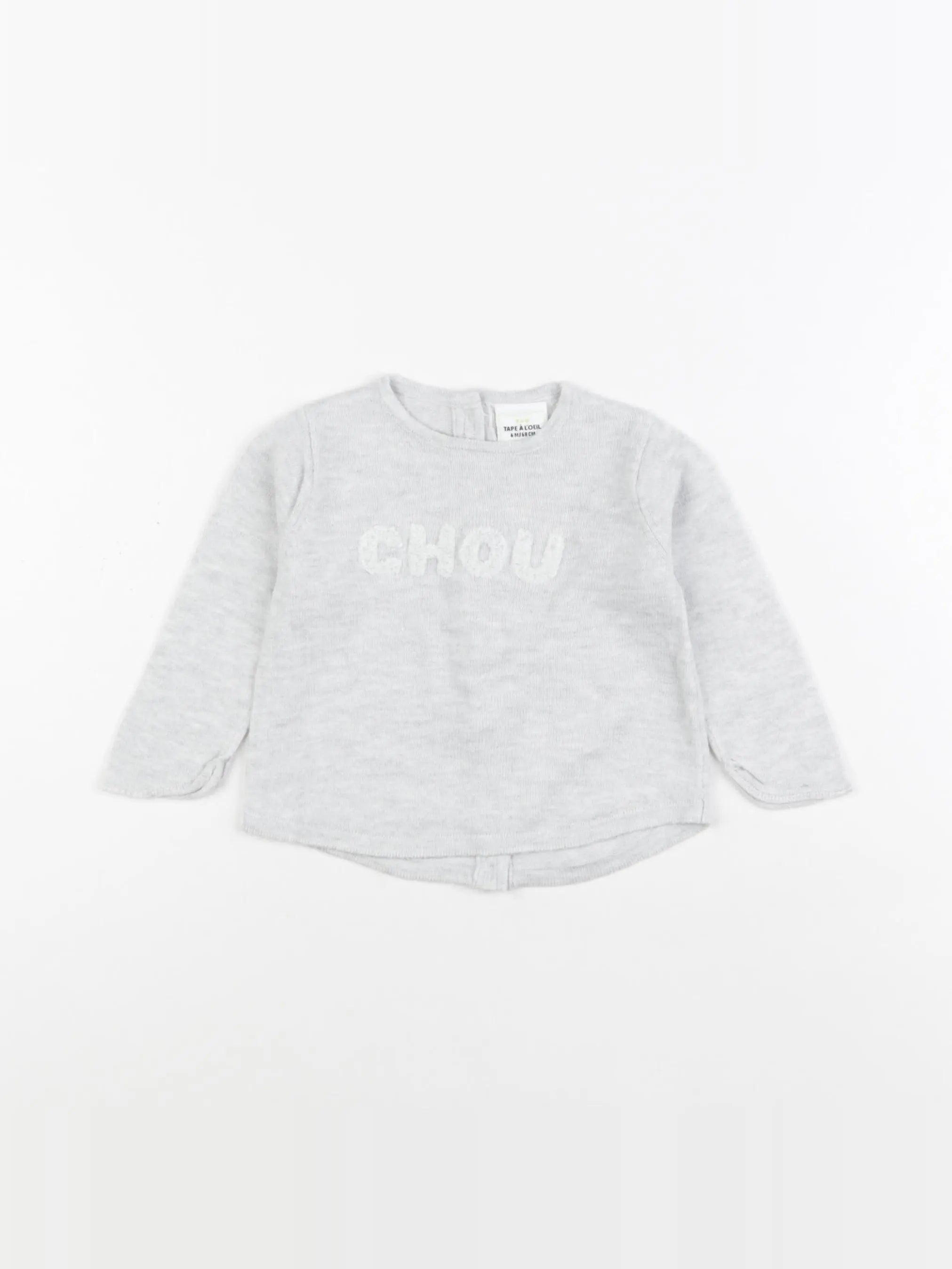 Tape à l'oeil - pull gris - 6 mois