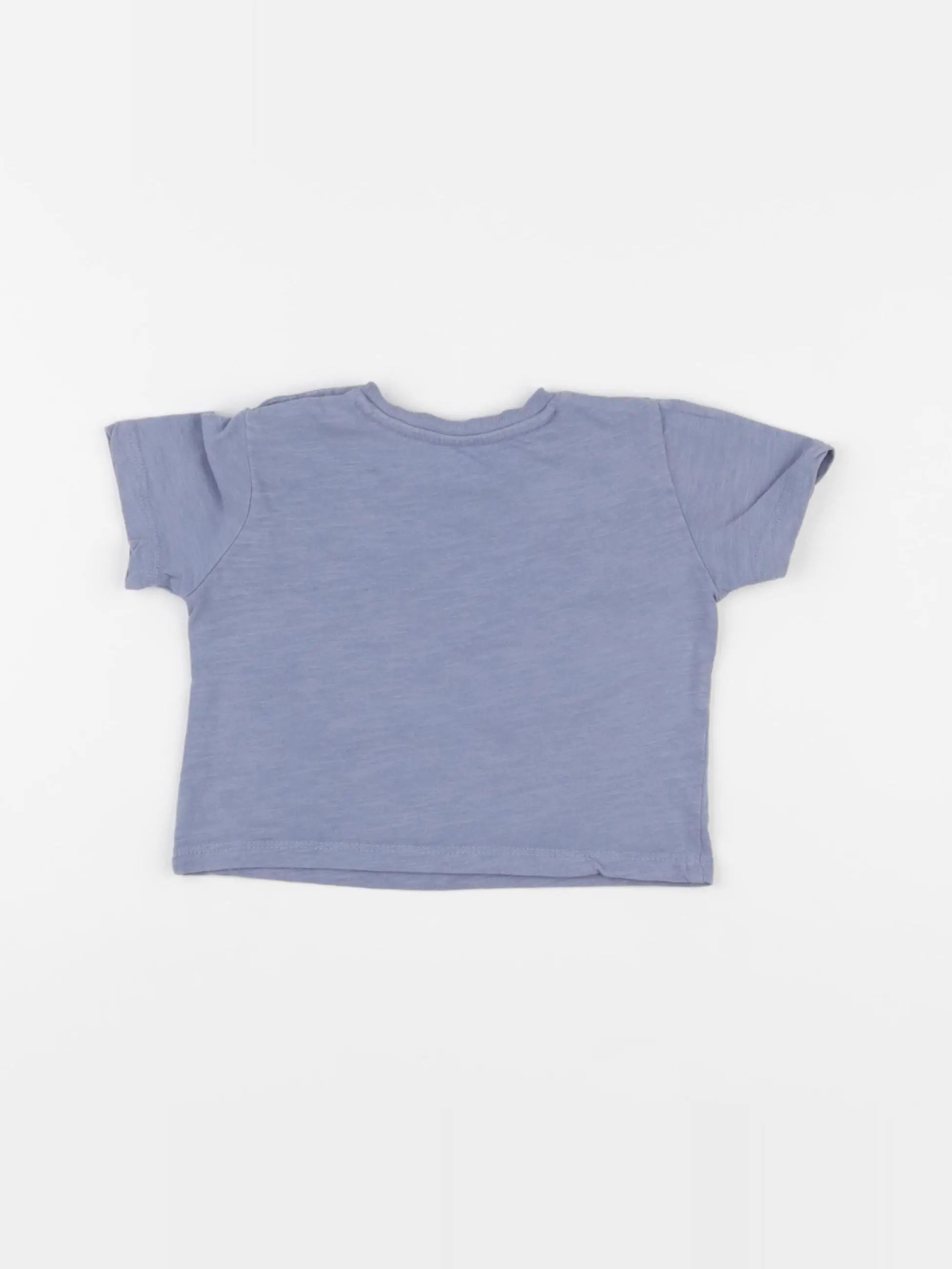 Boutchou - tee-shirt bleu - 6 mois