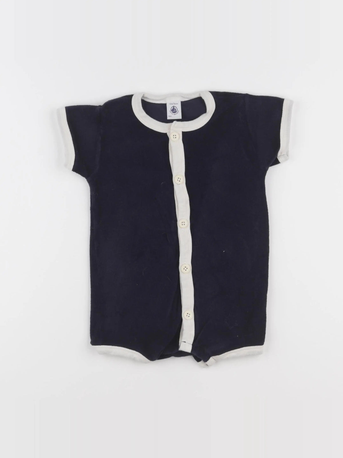 Petit Bateau - combinaison bleu - 12 mois