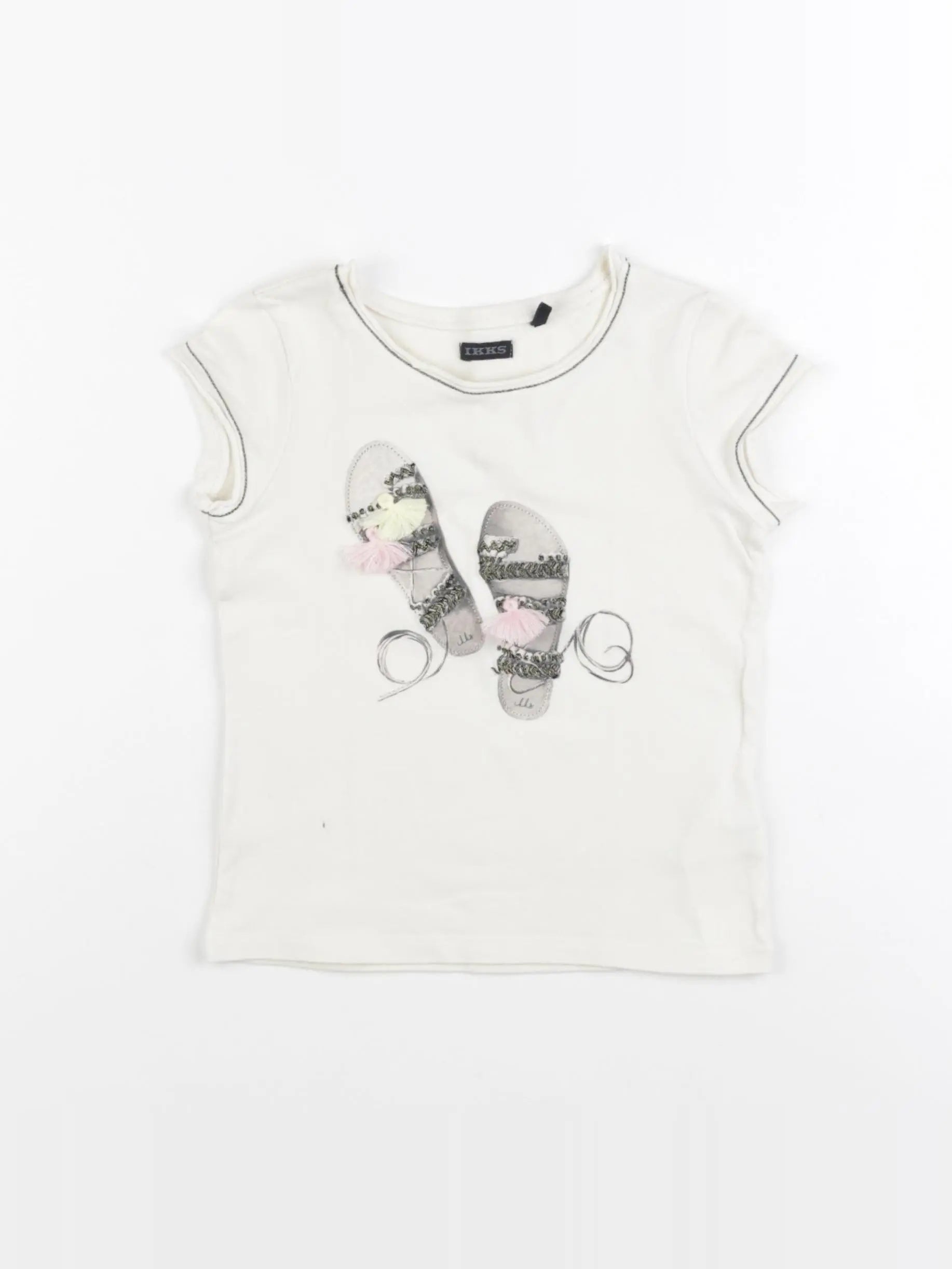 IKKS - tee-shirt blanc - 4 ans