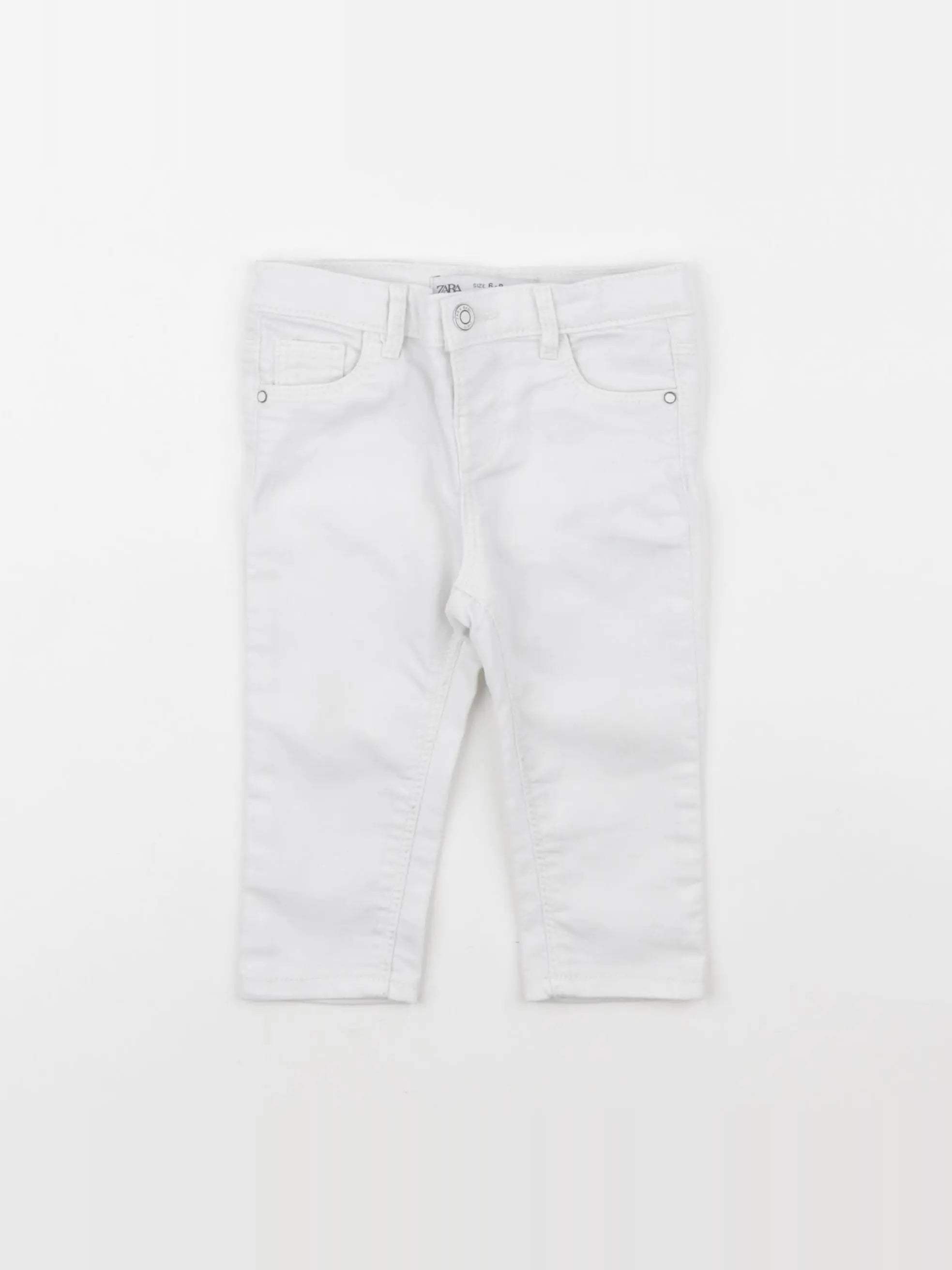 Zara - jean blanc - 6/9 mois