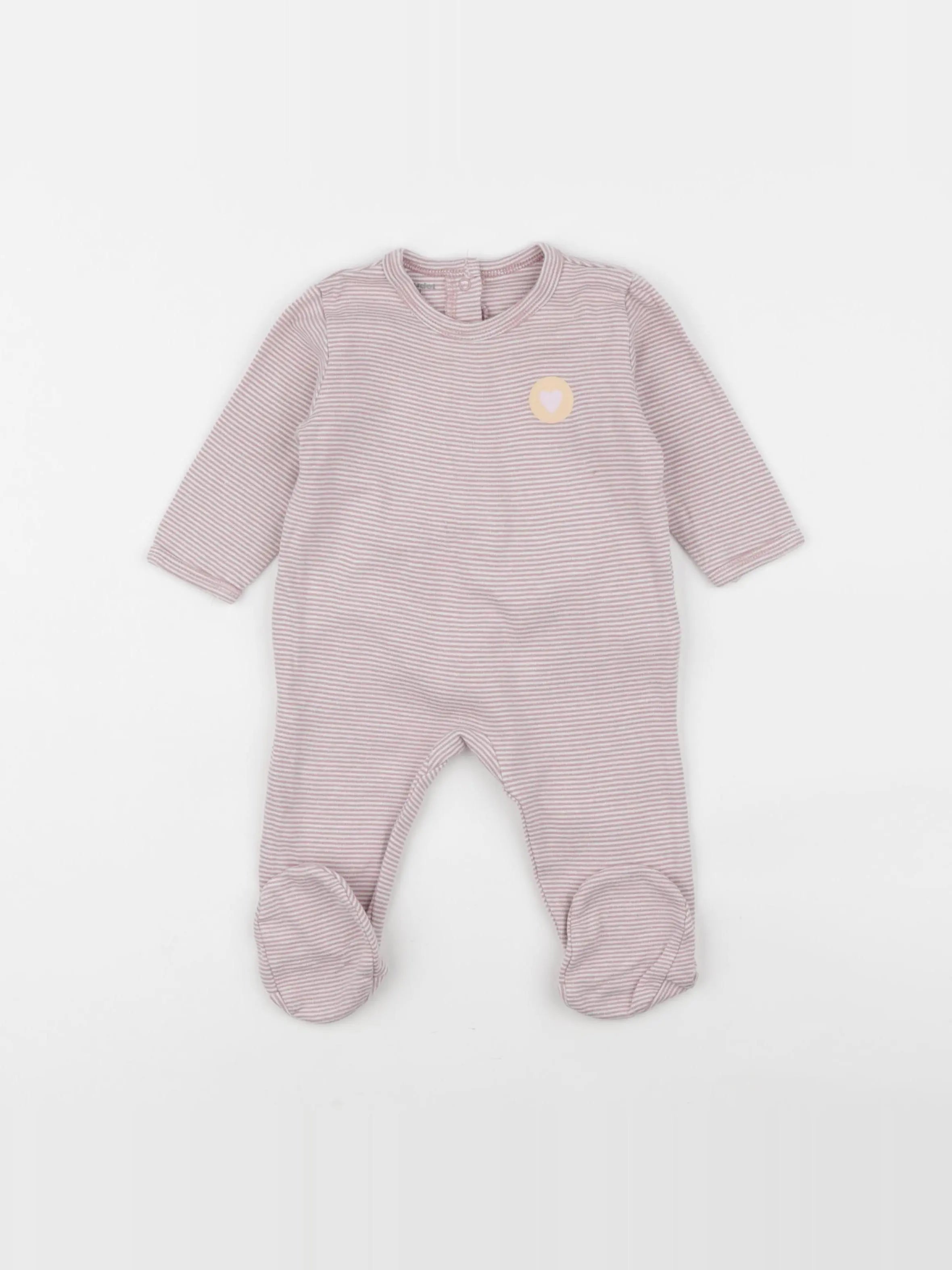 Vertbaudet - pyjama rose - 6 mois