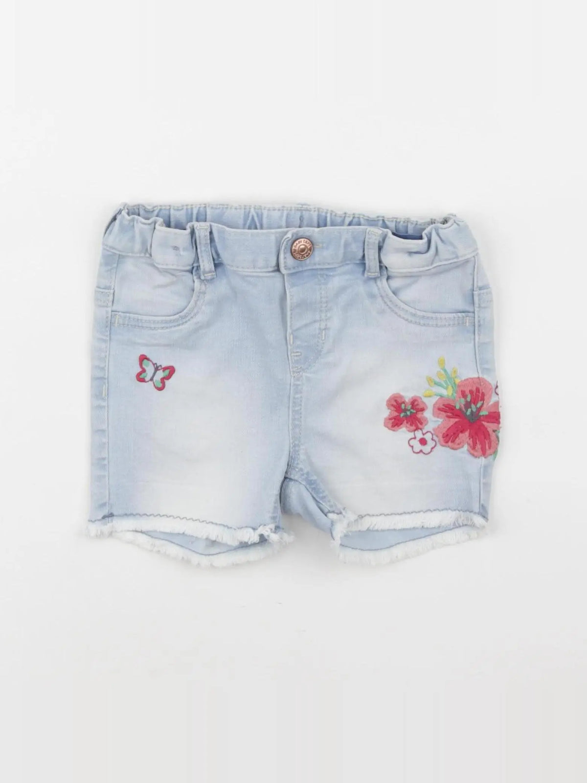 H&M - short bleu - 12/18 mois