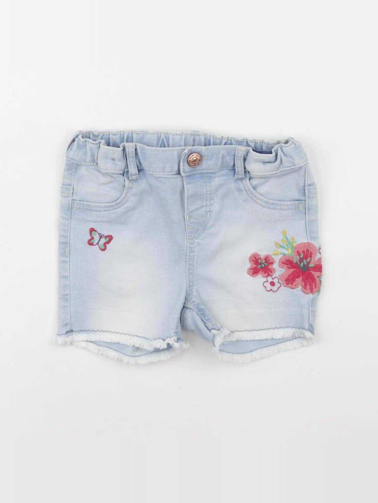 H&M - short bleu - 12/18 mois