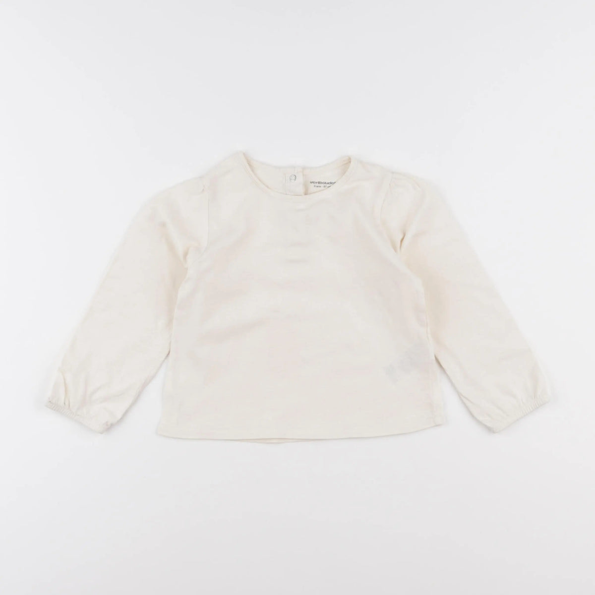 Vertbaudet - tee-shirt beige - 3 ans