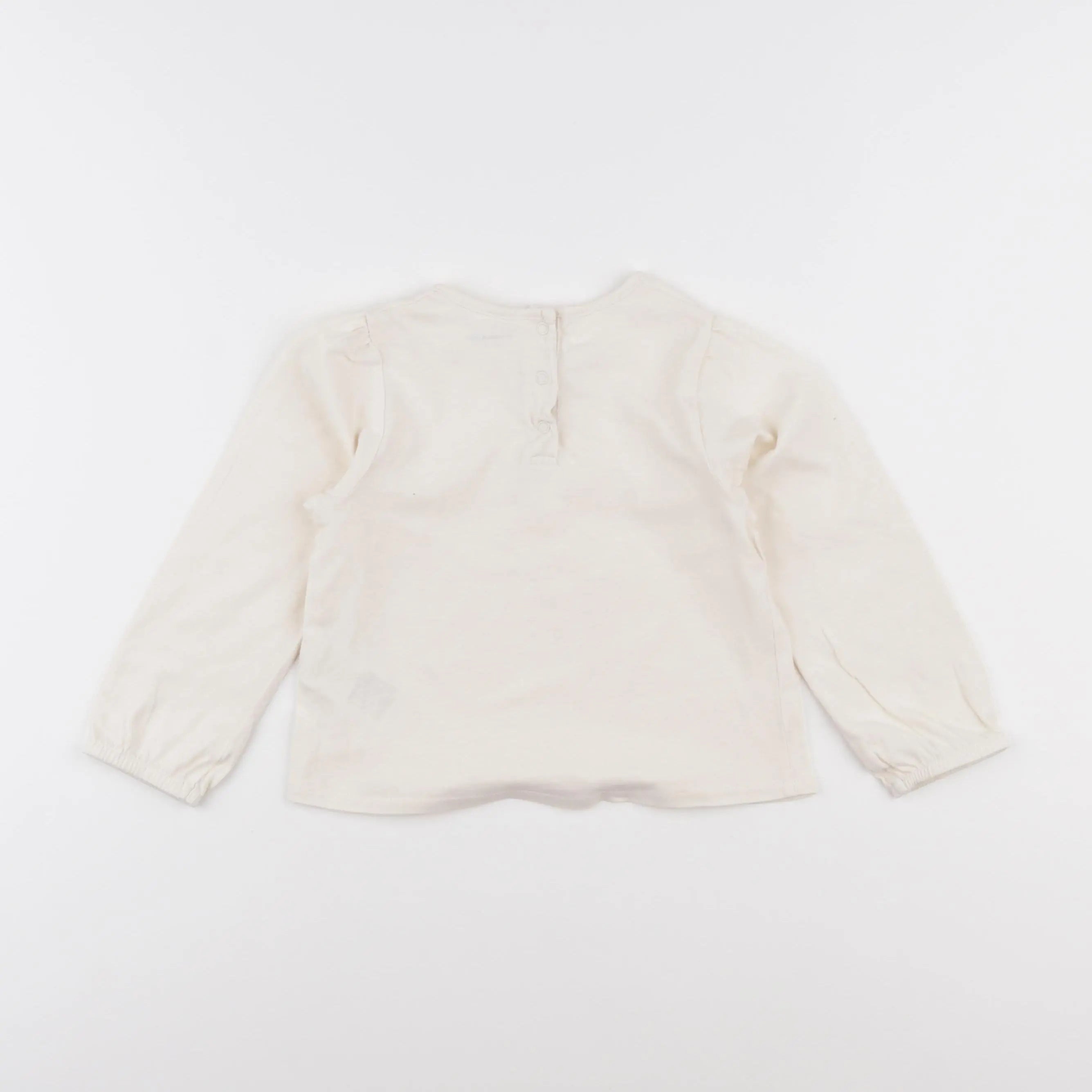 Vertbaudet - tee-shirt beige - 3 ans