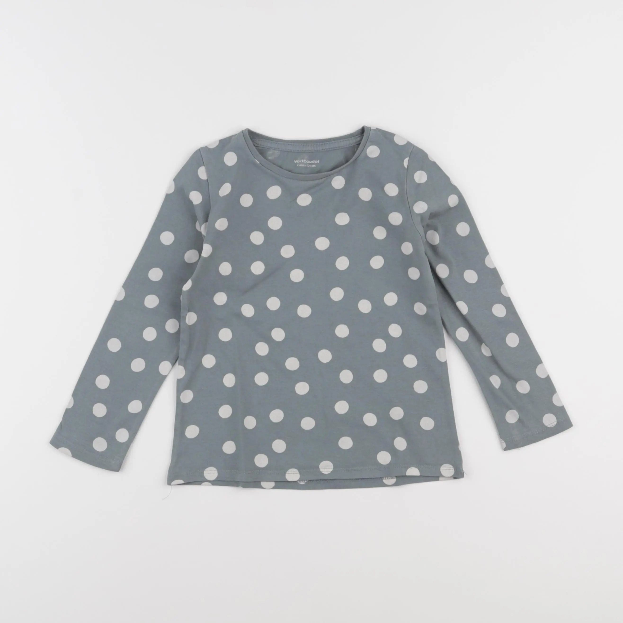 Vertbaudet - tee-shirt vert - 4 ans