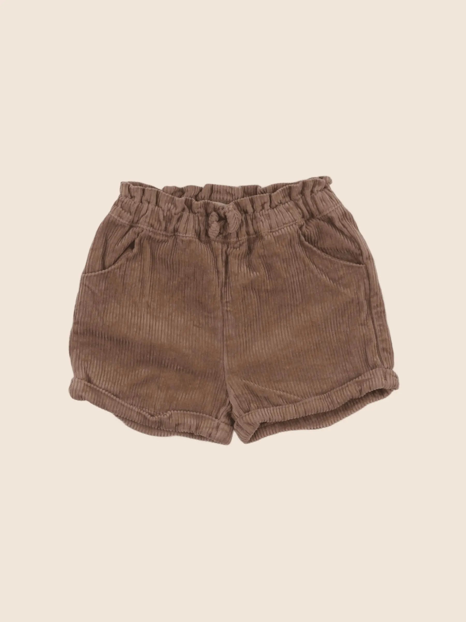 Vertbaudet - short marron - 2 ans