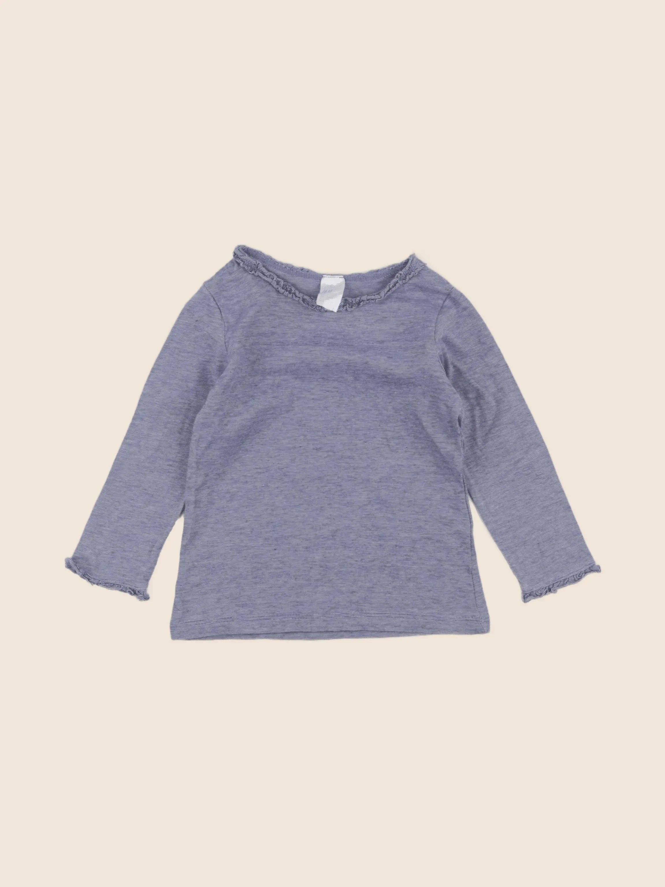 H&M - tee-shirt bleu - 9/12 mois