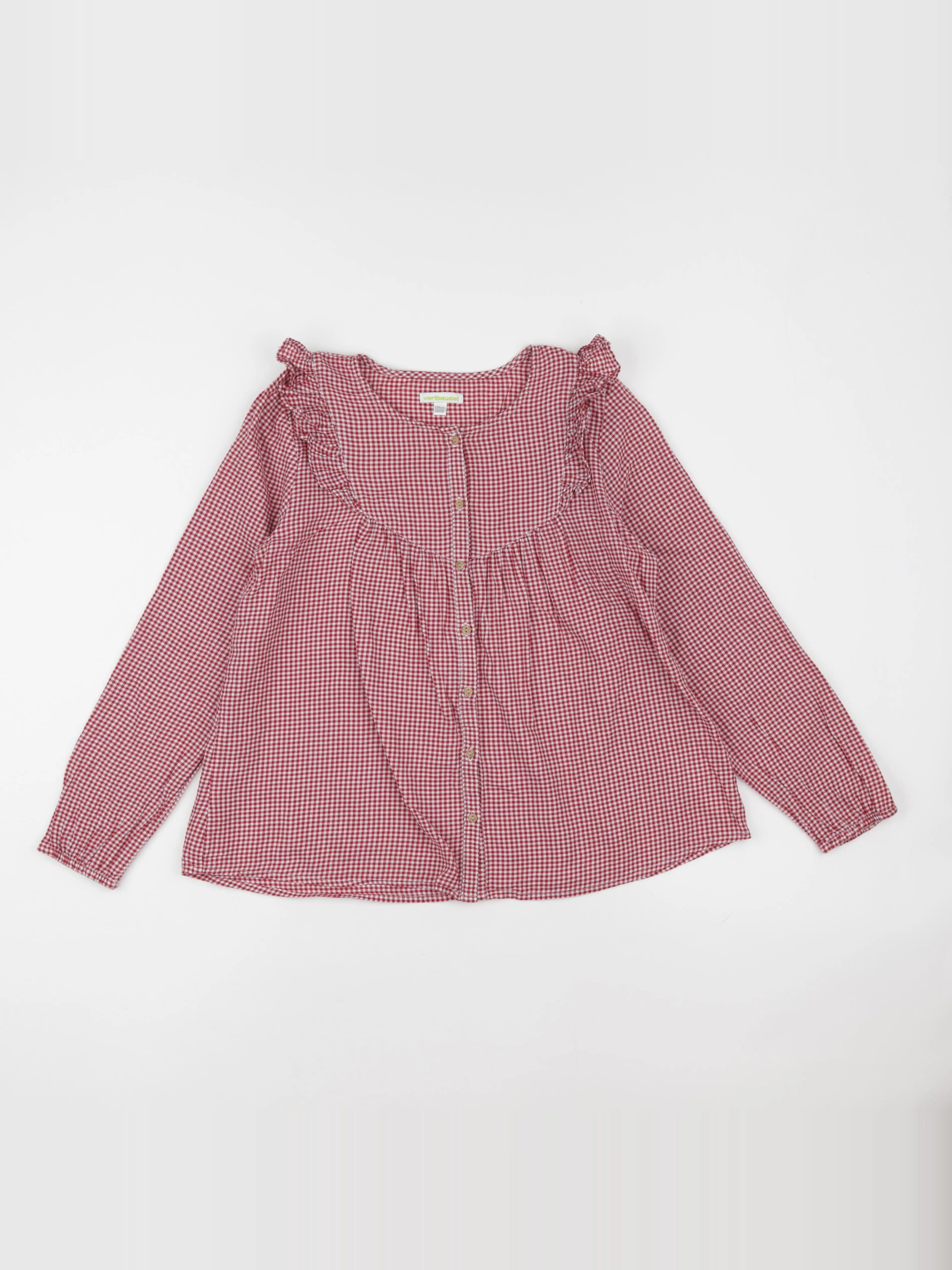 Vertbaudet - blouse rouge - 14 ans