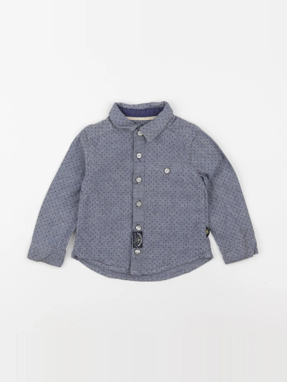Tape à l'oeil - chemise bleu - 24 mois