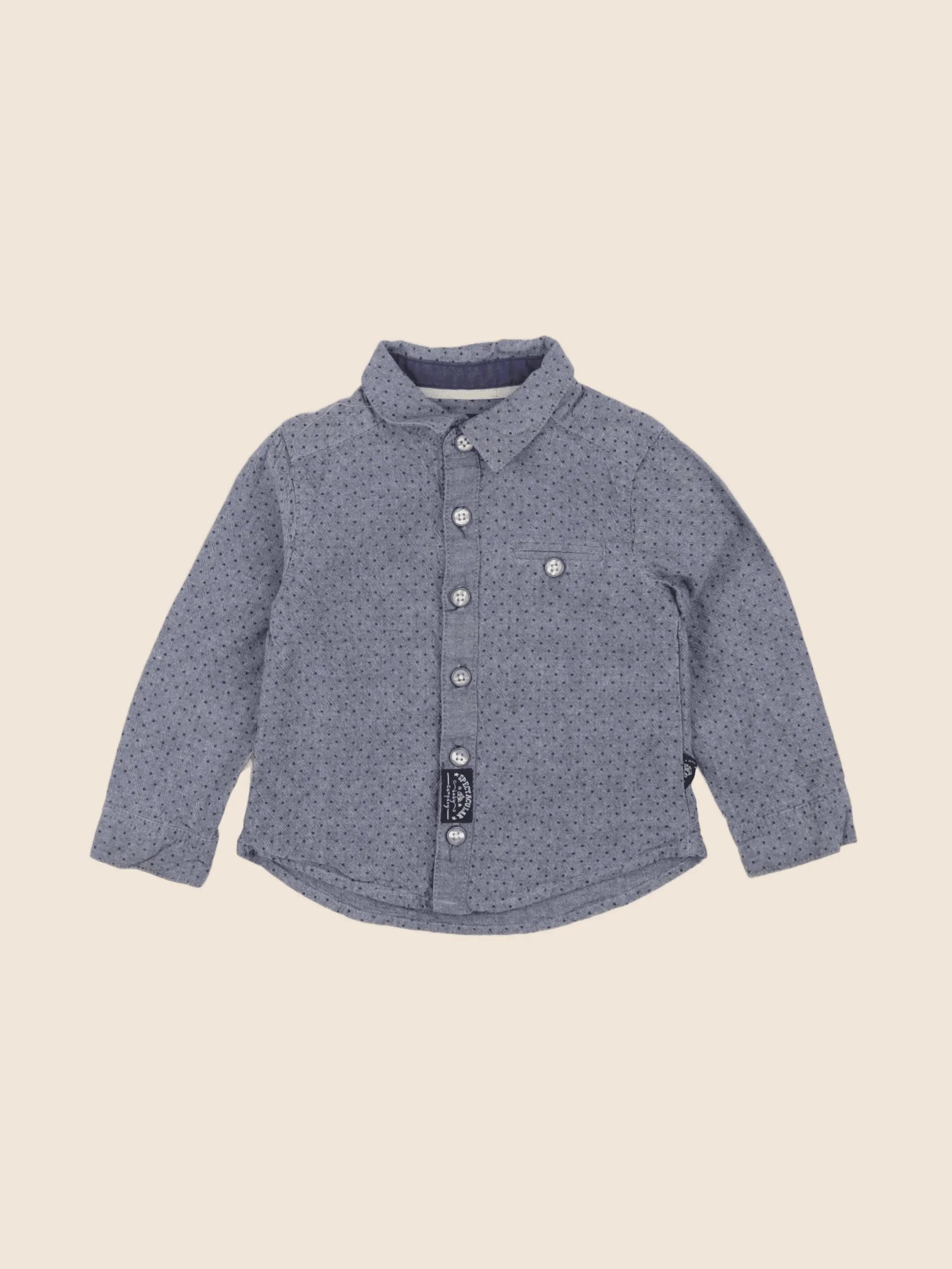 Tape à l'oeil - chemise bleu - 24 mois