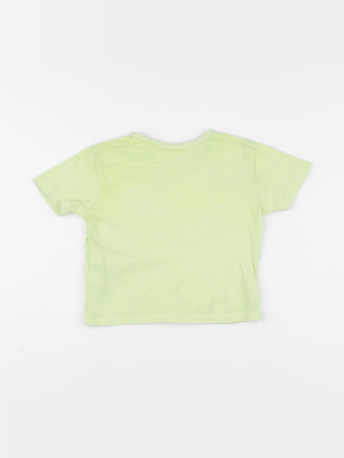 Zara - tee-shirt jaune fluo - 6/9 mois