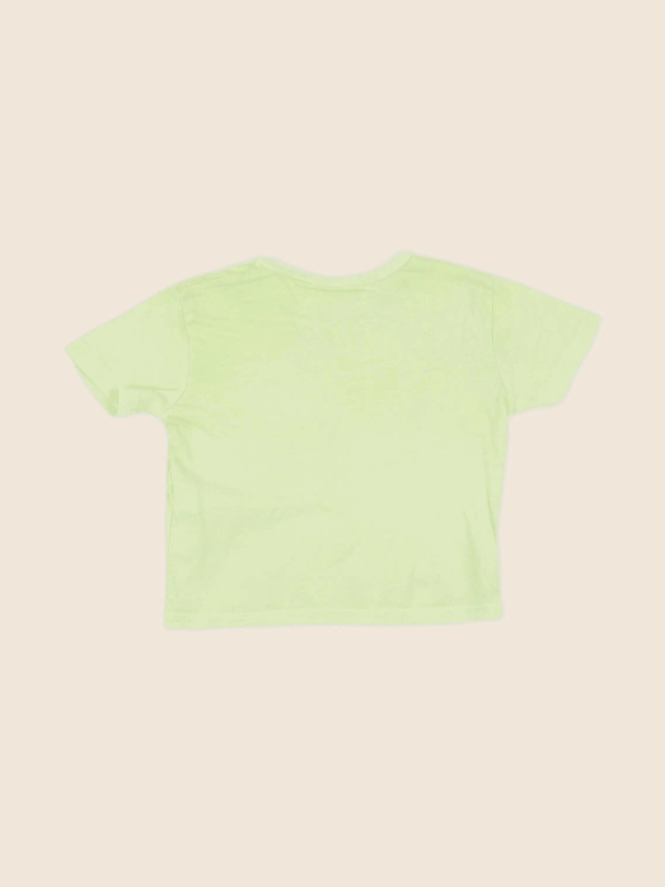Zara - tee-shirt jaune fluo - 6/9 mois