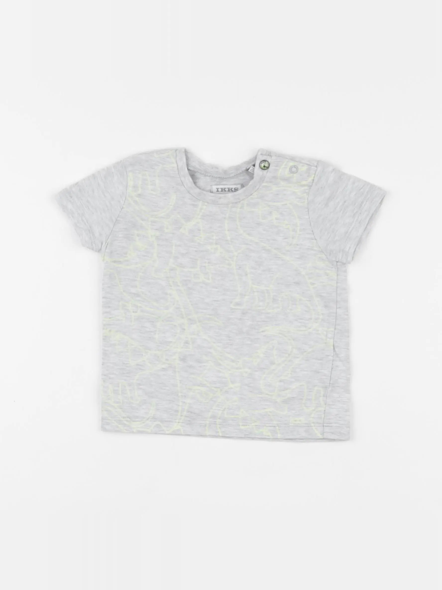 IKKS - tee-shirt gris - 6 mois