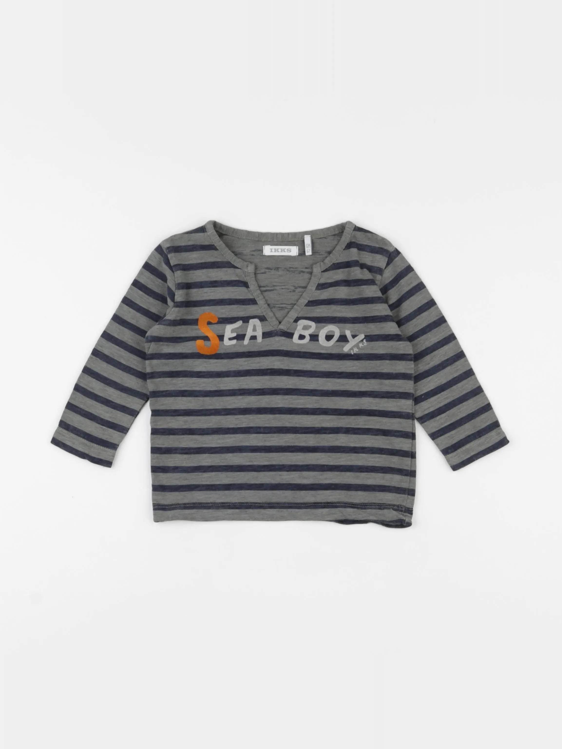 IKKS - tee-shirt gris - 6 mois
