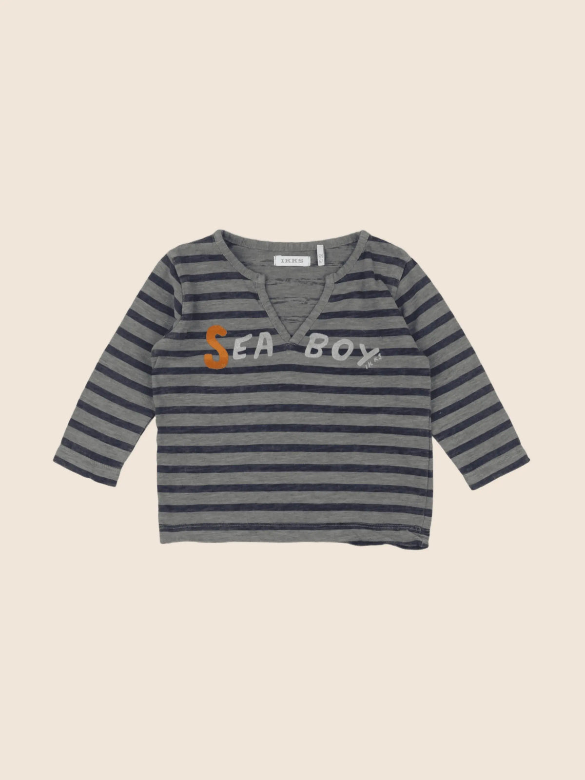IKKS - tee-shirt gris - 6 mois