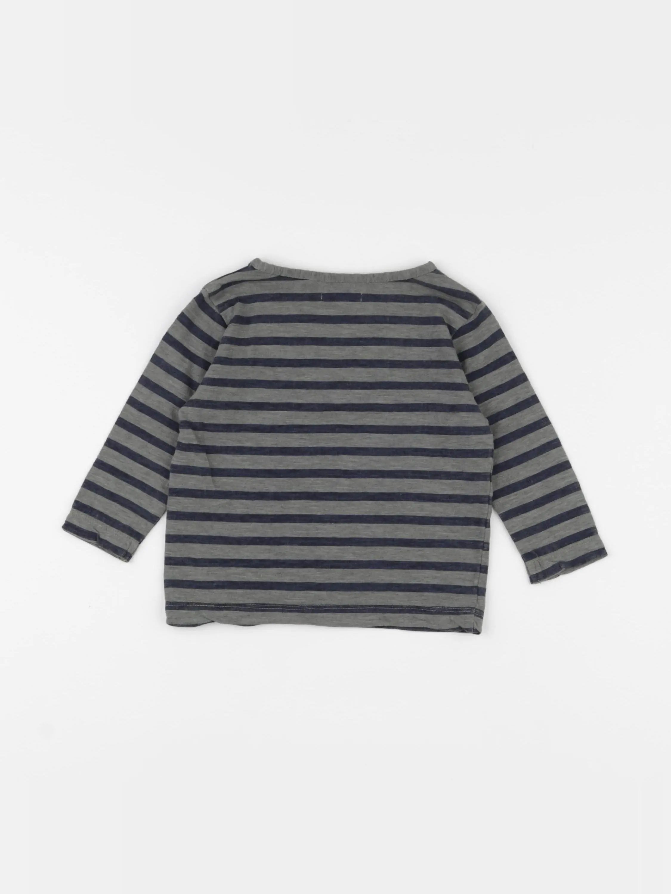 IKKS - tee-shirt gris - 6 mois