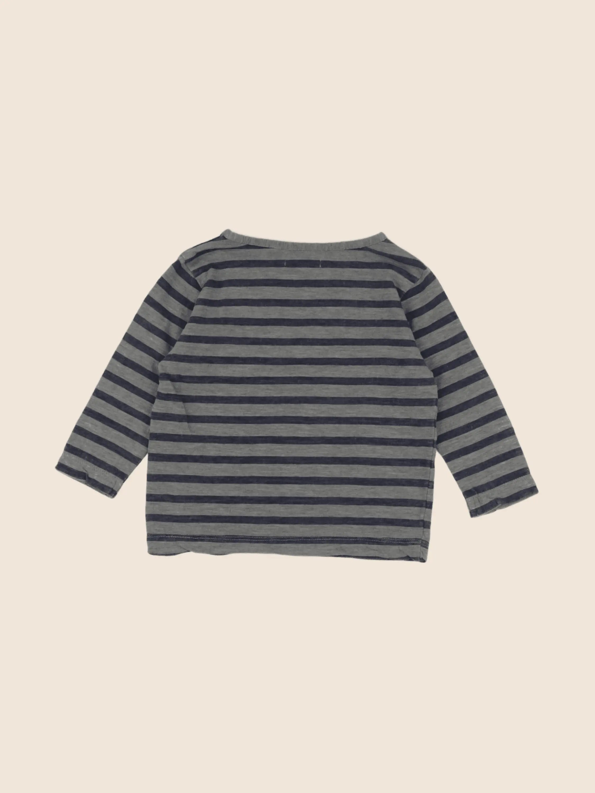 IKKS - tee-shirt gris - 6 mois