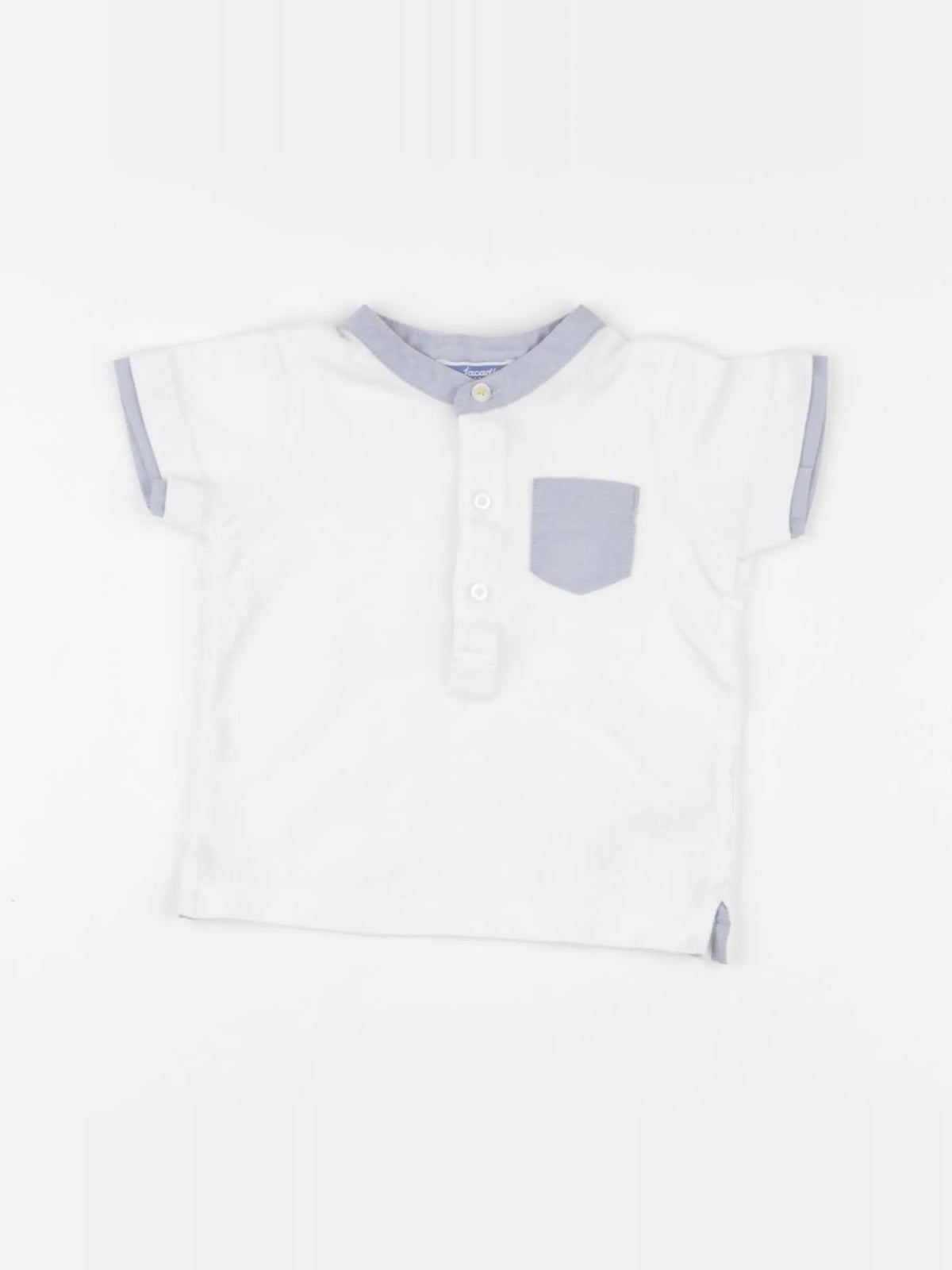 Jacadi - polo blanc - 6 mois