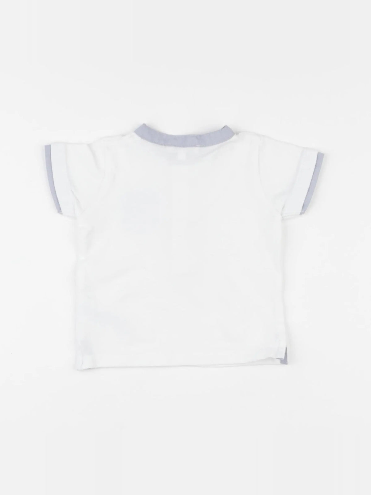 Jacadi - polo blanc - 6 mois