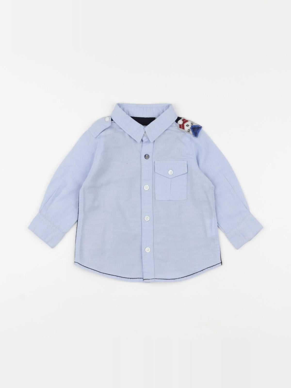 IKKS - chemise bleu - 6 mois