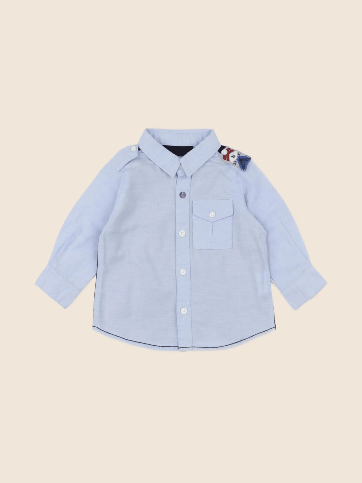 IKKS - chemise bleu - 6 mois