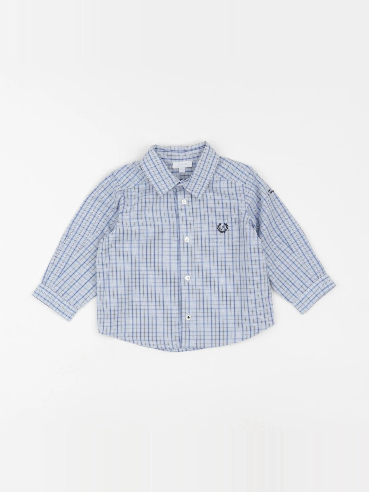 Jacadi - chemise bleu - 12 mois