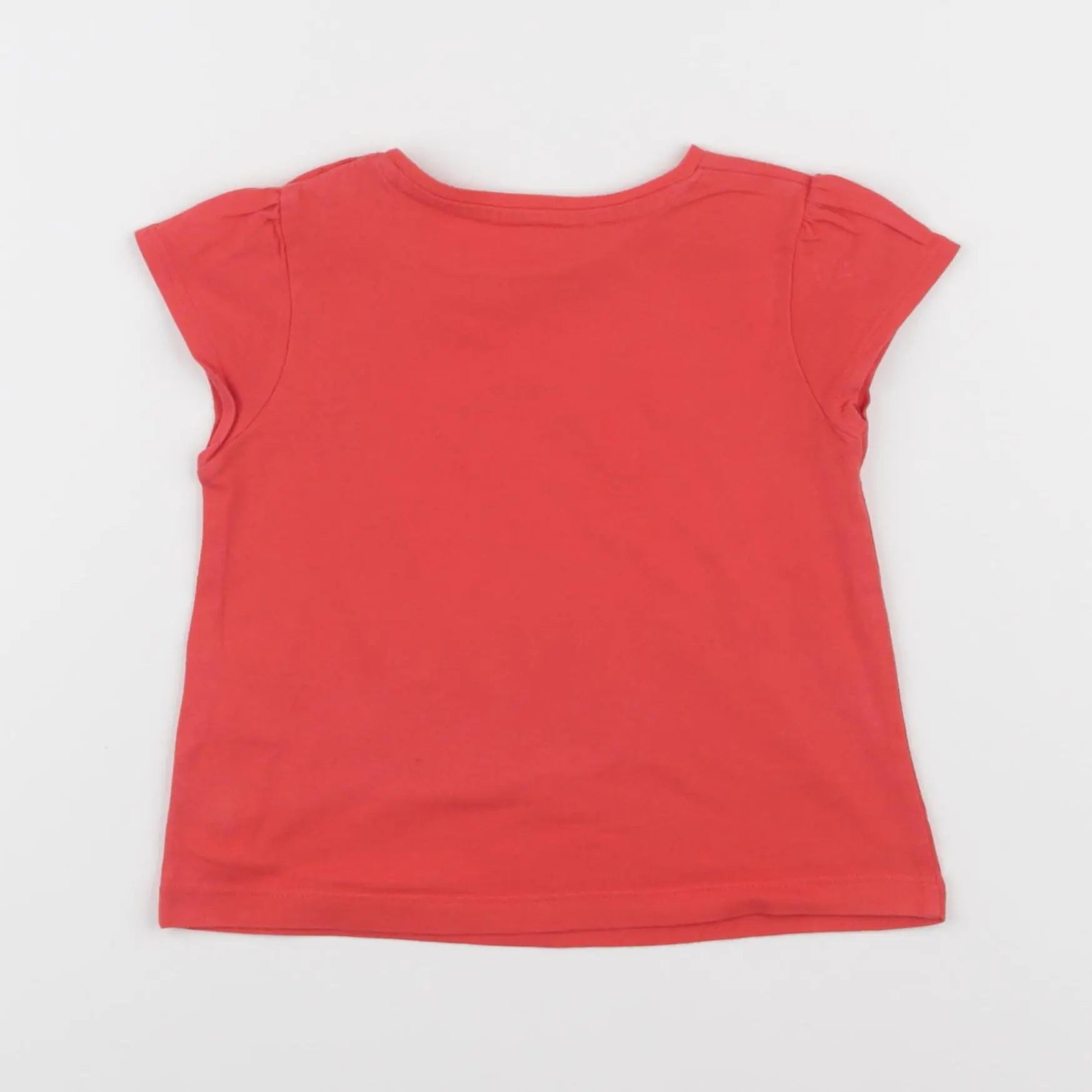 Vertbaudet - tee-shirt rouge - 12 mois