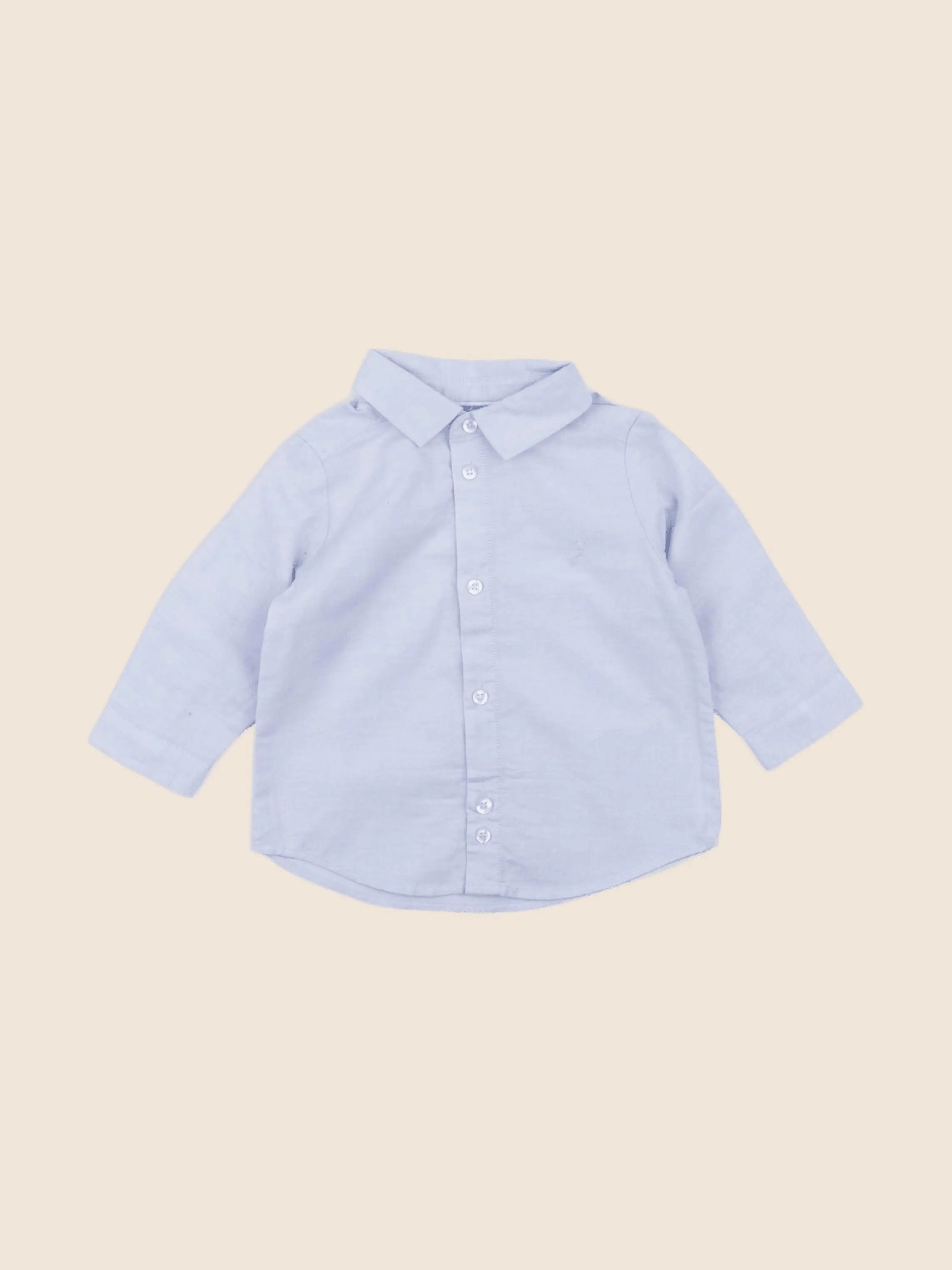 Jacadi - chemise bleu - 6 mois