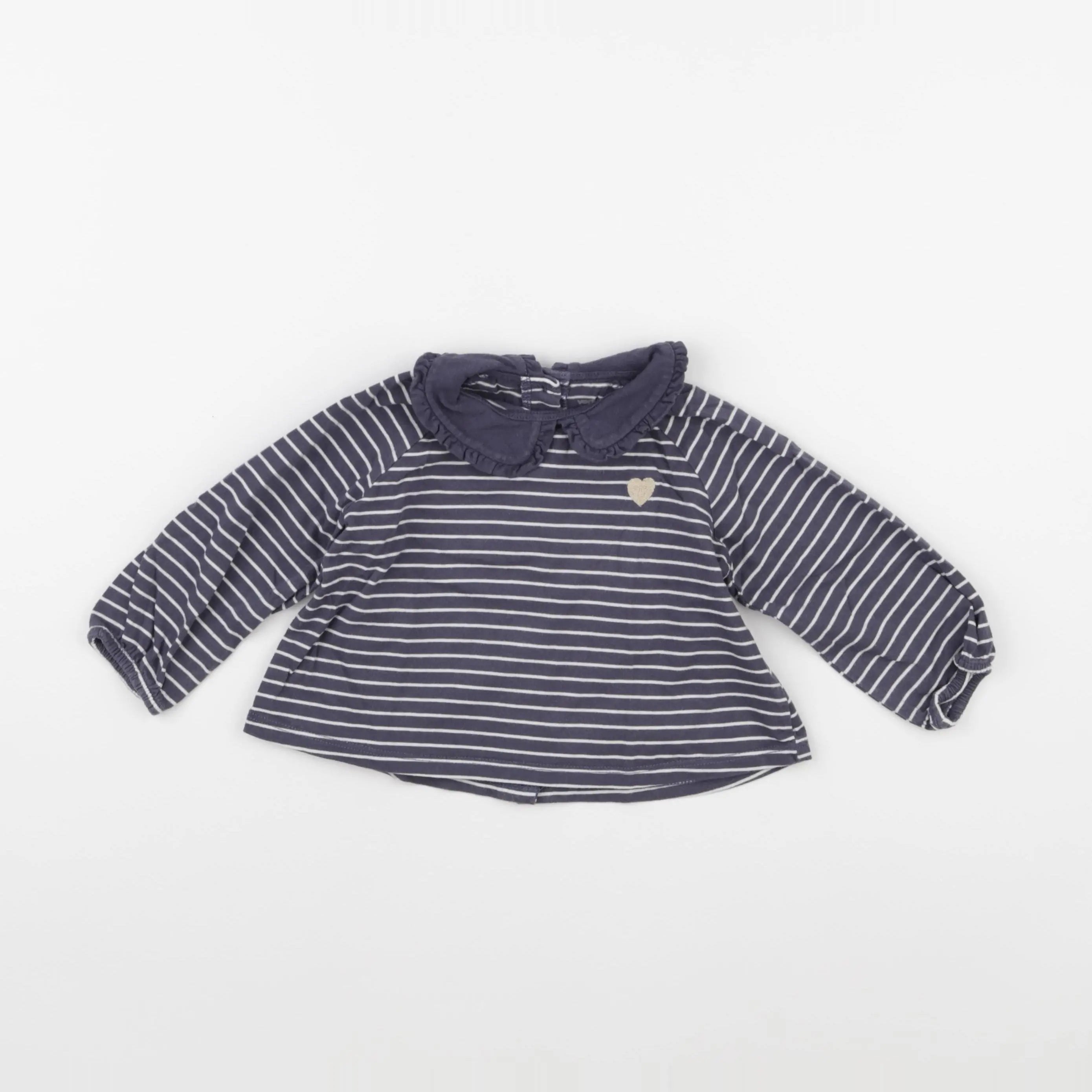 Vertbaudet - tee-shirt gris - 12 mois