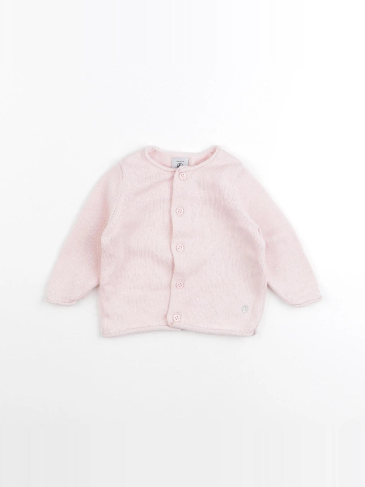 Petit Bateau - gilet rose - 6 mois