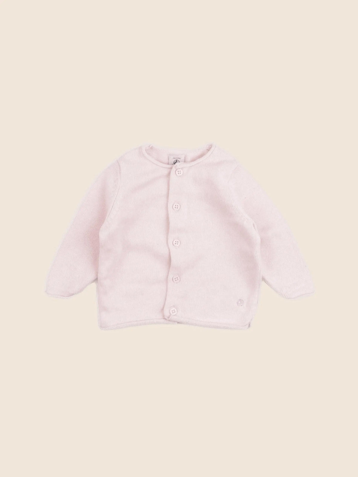 Petit Bateau - gilet rose - 6 mois