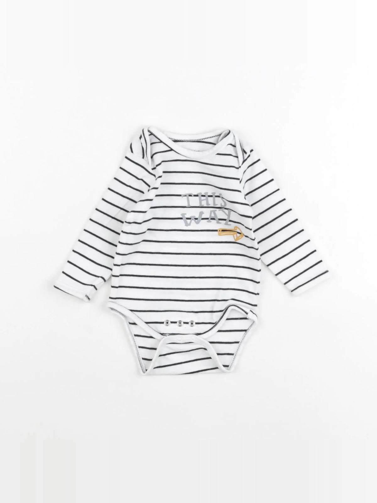 Vertbaudet - body blanc, bleu - 3 mois