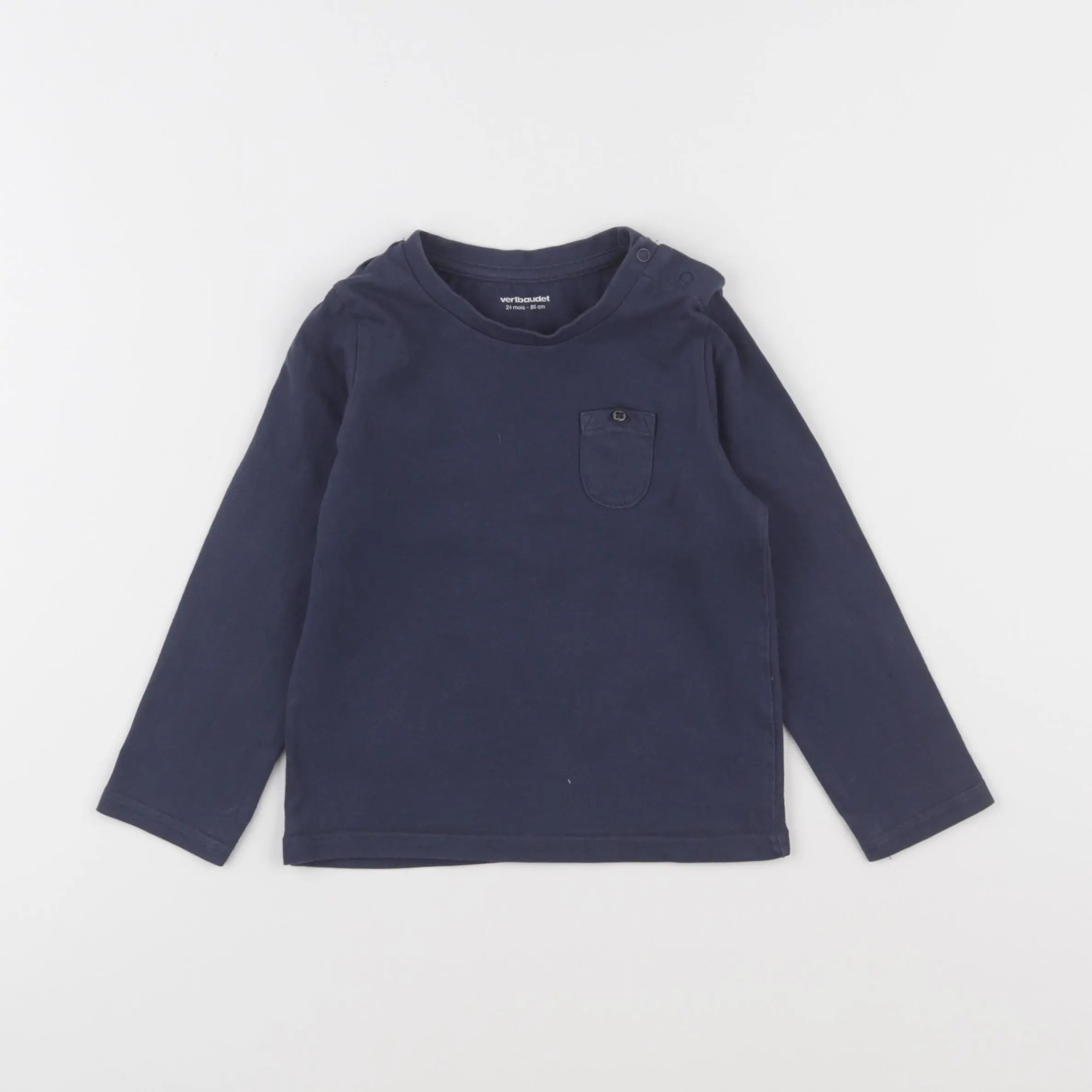 Vertbaudet - tee-shirt bleu - 24 mois